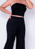 conjunto denim croptop mas pantalon